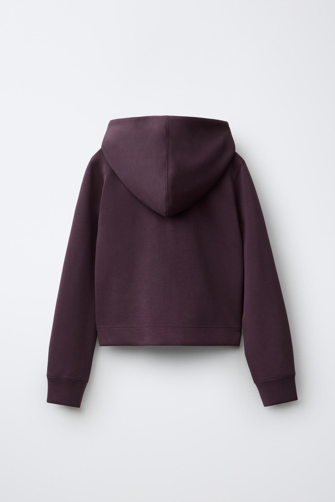 WORKOUT HOODIE JACKET — Eggplant