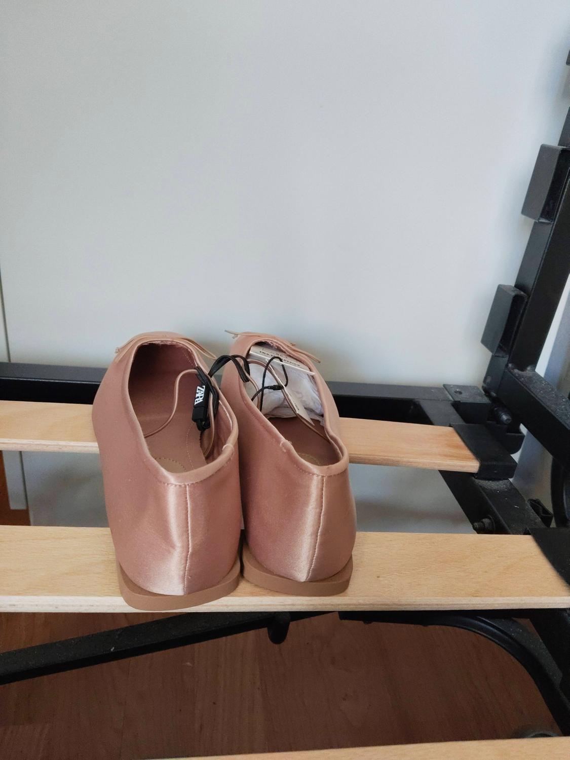 SATIN BALLET FLATS WITH BOW DETAIL - Image 4