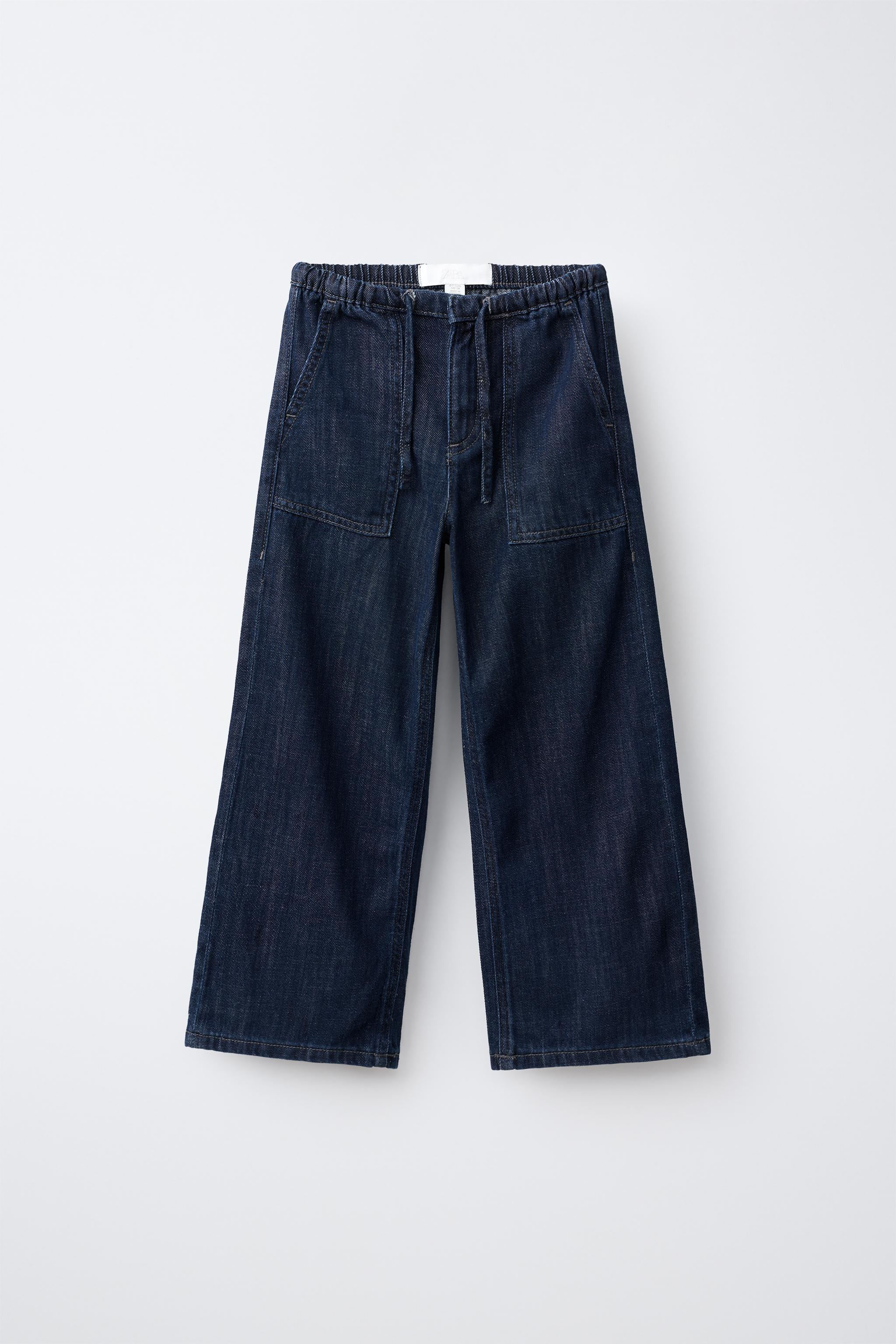FLOWY WIDE-LEG JEANS