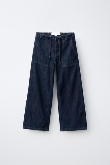 SOEPELVALLENDE JEANS MET WIJDE PIJPEN - Blauw van Zara - Afbeelding 0