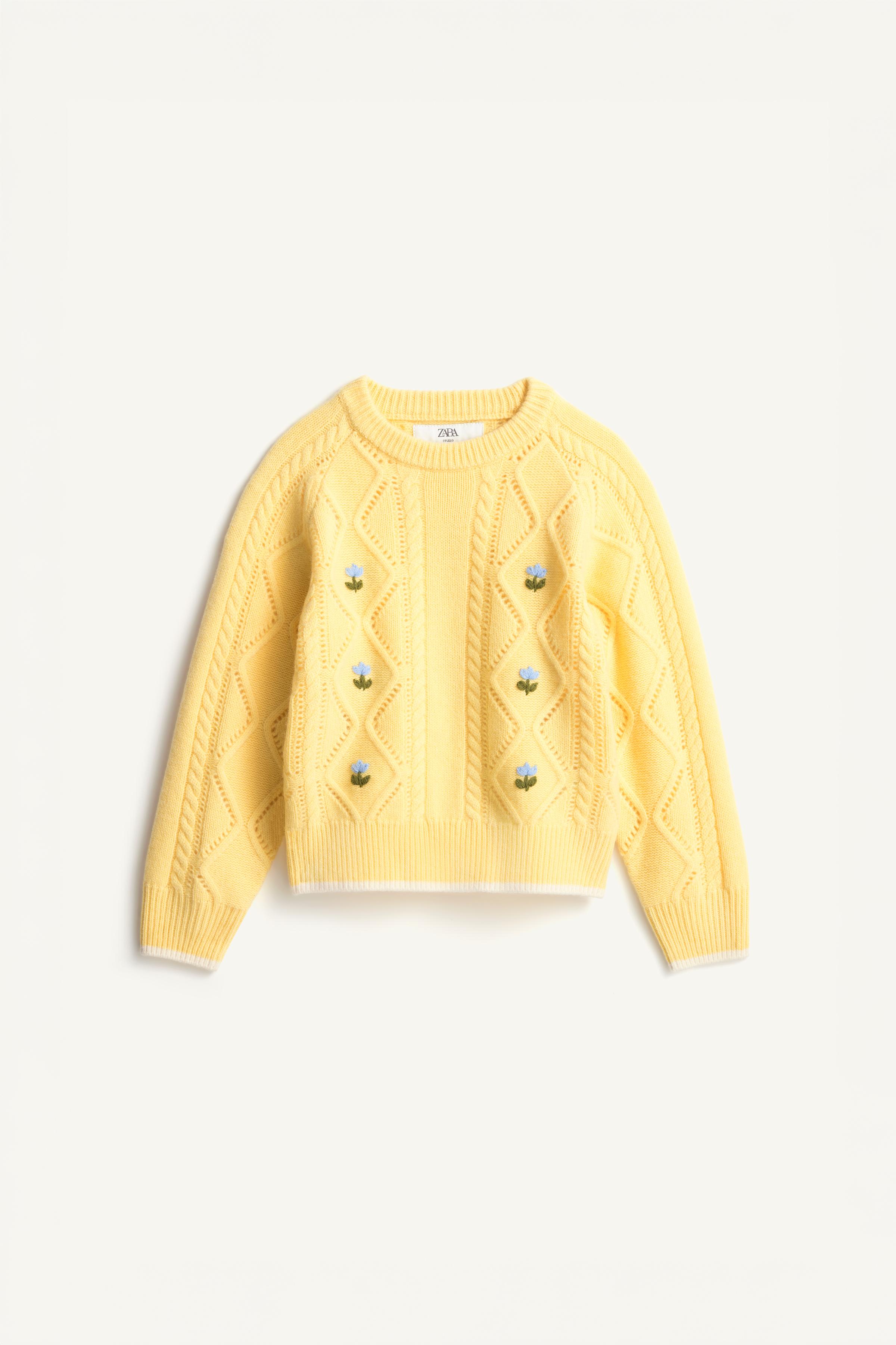 LIMITED EDITION 100% WOOL EMBROIDERED FLORAL SWEATER