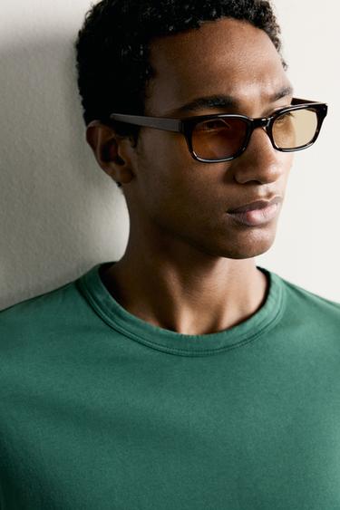 WASHED REGULAR FIT T-SHIRT — Green 2