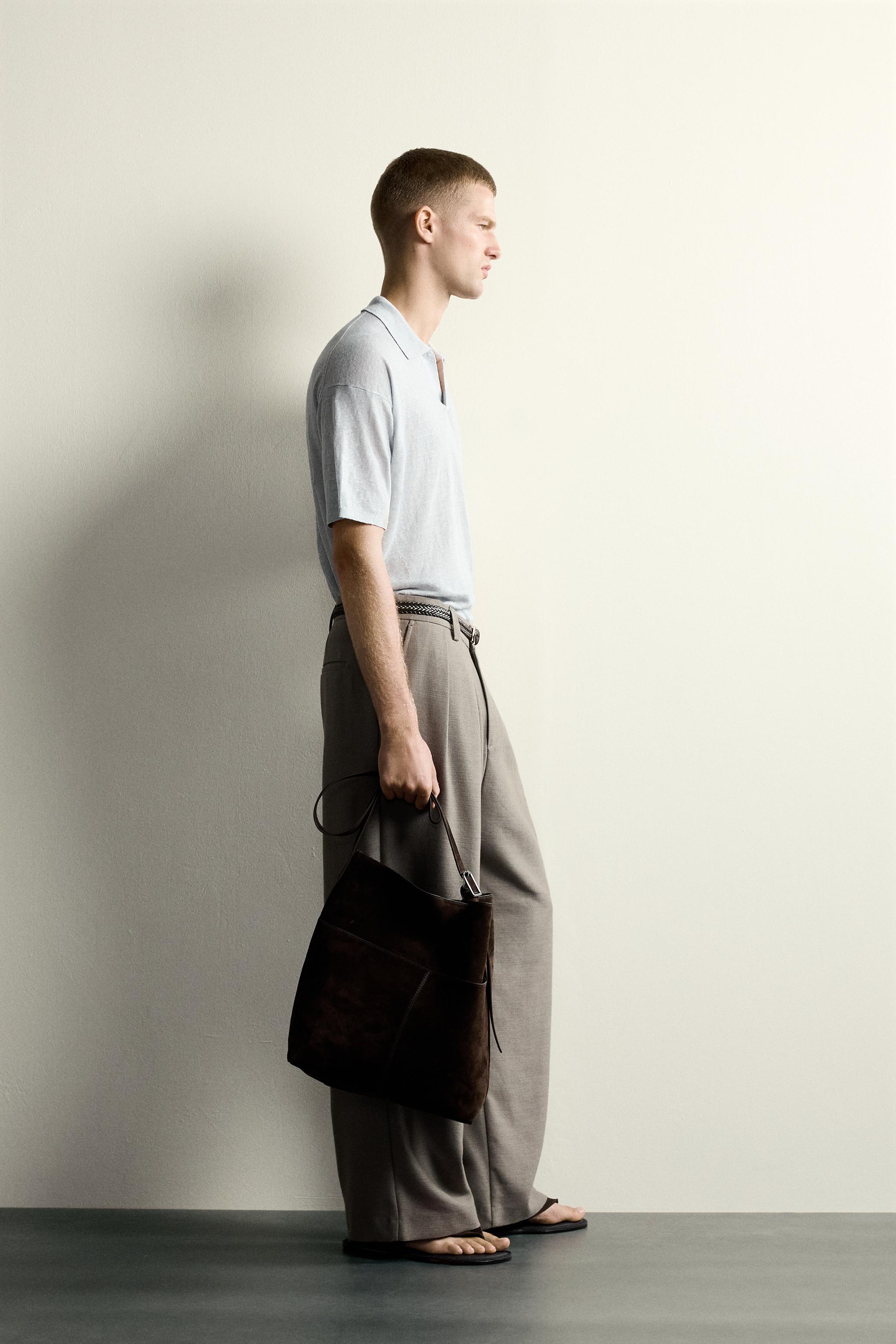 100% LINEN RELAXED FIT POLO SHIRT