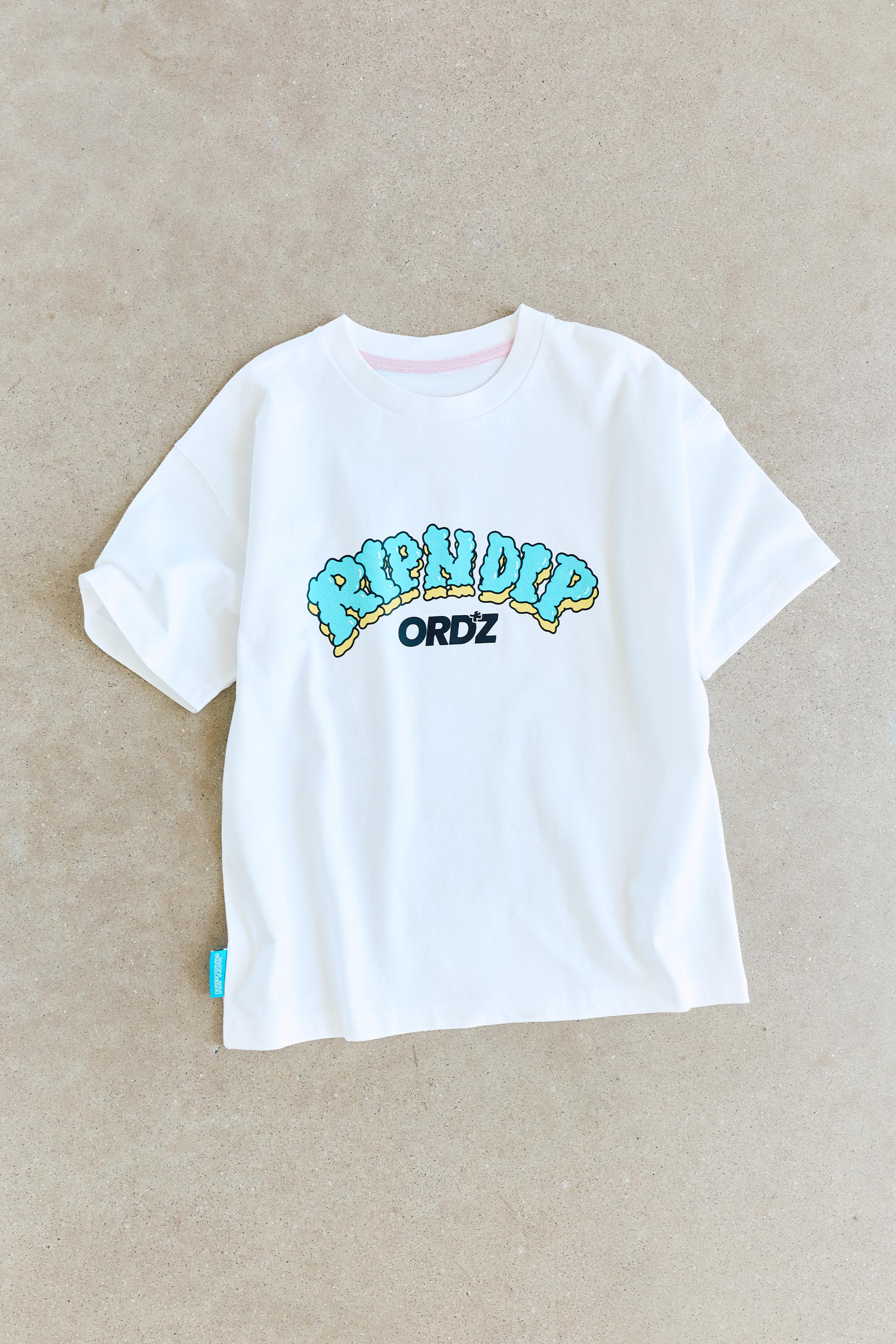 RIPNDIP © X ZARA KIDS RAISED LOGO T-SHIRT — White