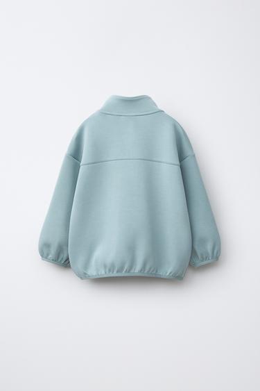 SWEAT INTERLOCK ÉTIQUETTE - Bleu clair de Zara - Image 1