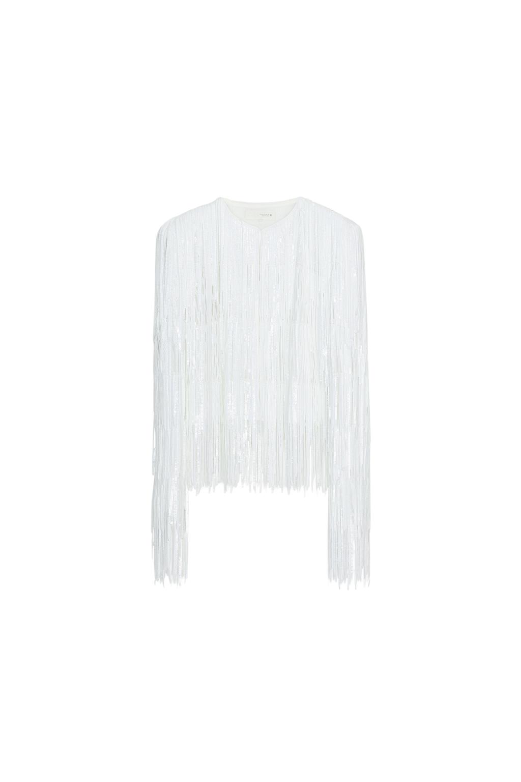 ZW COLLECTION SEQUIN FRINGE JACKET - image 3