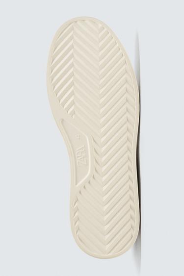 LEATHER TRAINERS - Blue by Zara - Image 3