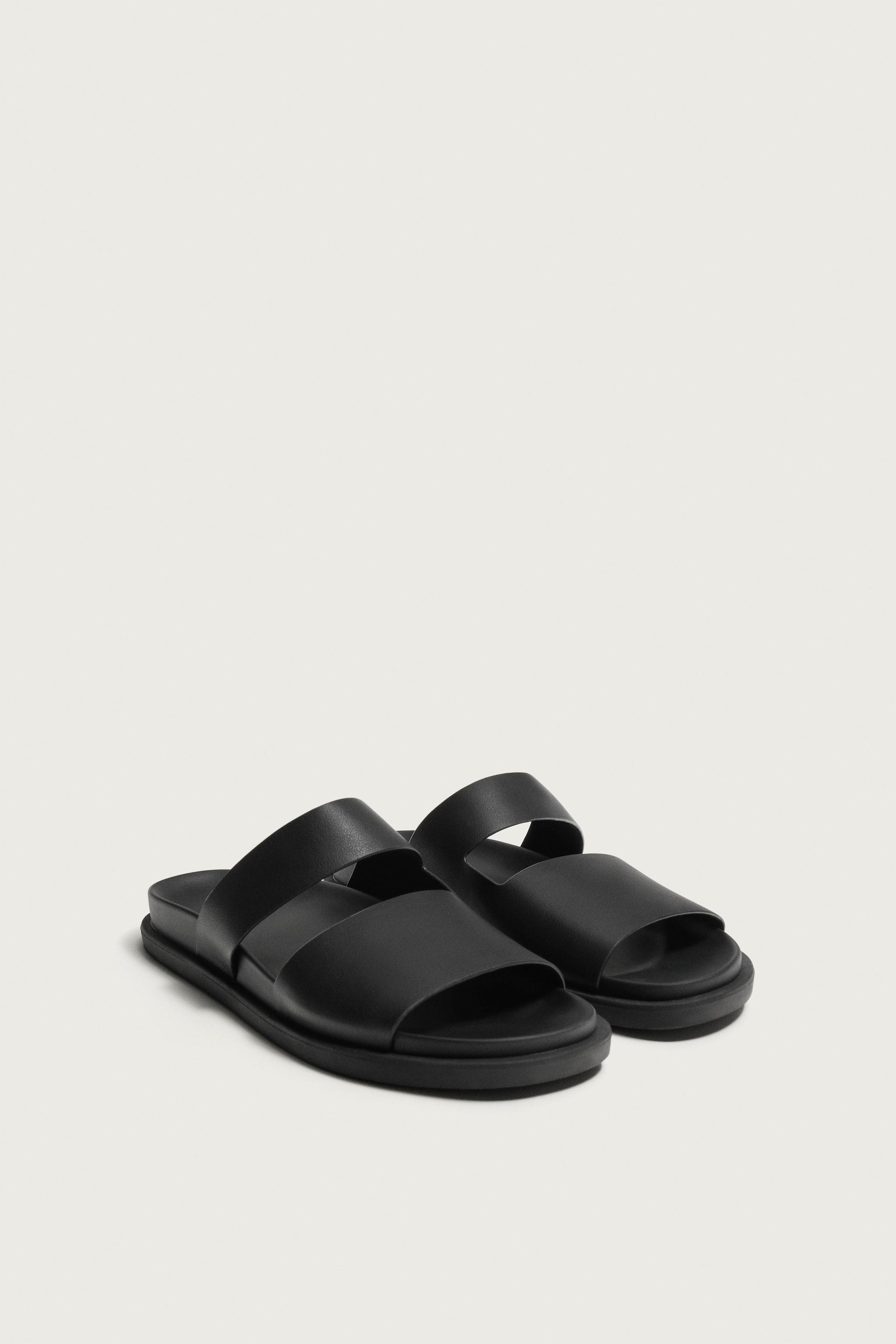 STRAPPY SANDALS — Black