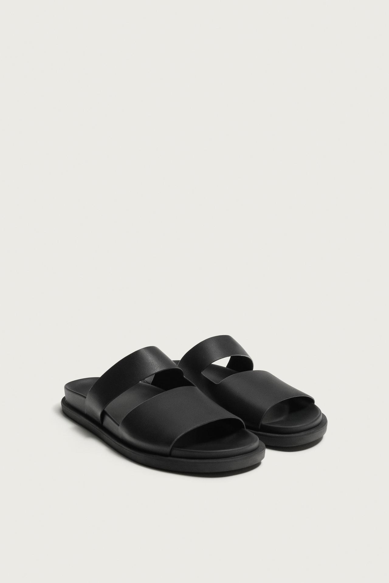 STRAPPY SANDALS — Black