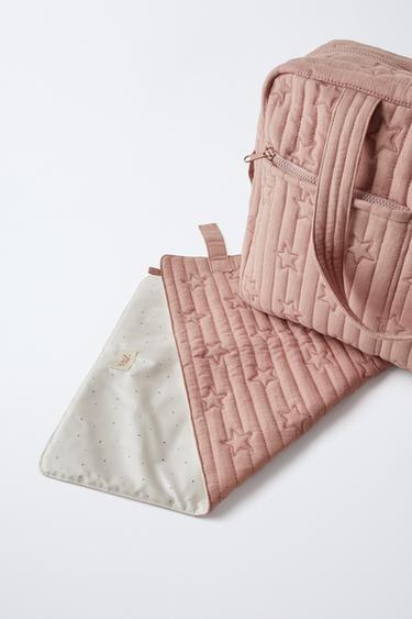 STAR PRINT CHANGING BAG - Pink by Zara - Image 5