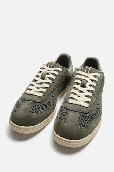 KNITTED FABRIC TRAINERS - Sea green by Zara - Image 5