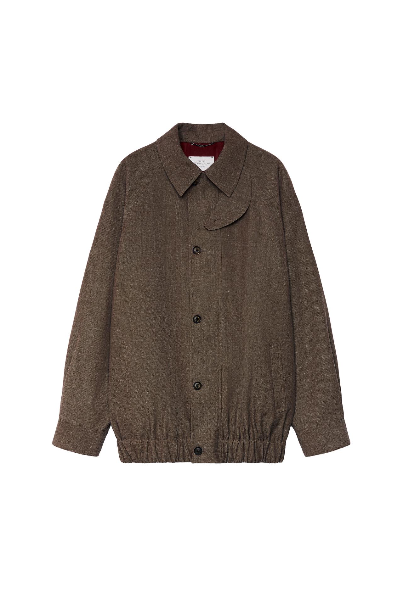 WOOL BLEND STRUCTURED JACKET