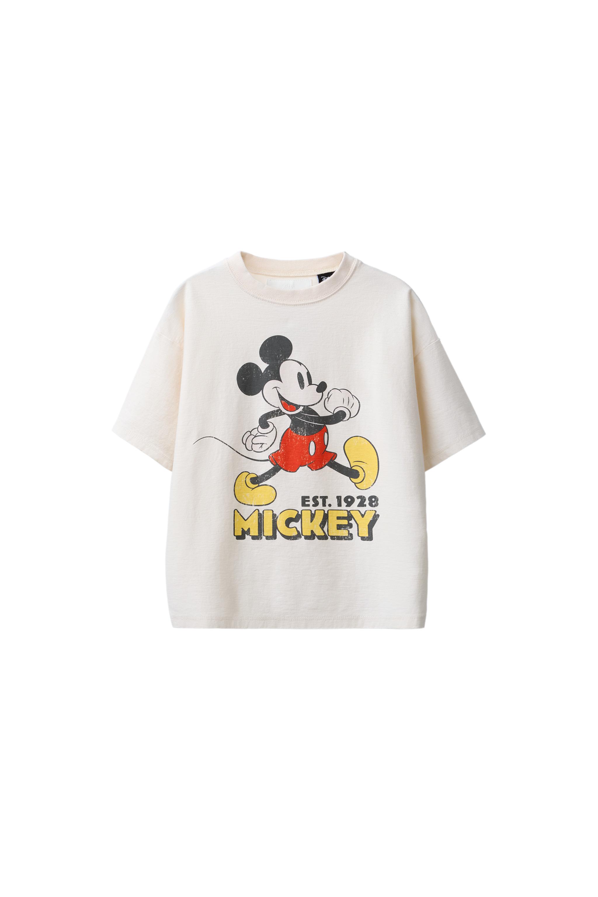 mickey⭐︎です！ MICKEY MOUSE © DISNEY T-SHIRT - Ecru | ZARA New Zealand