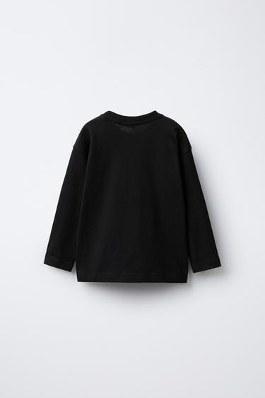 PLAIN MEDIUM WEIGHT T-SHIRT - Black by Zara - Image 1