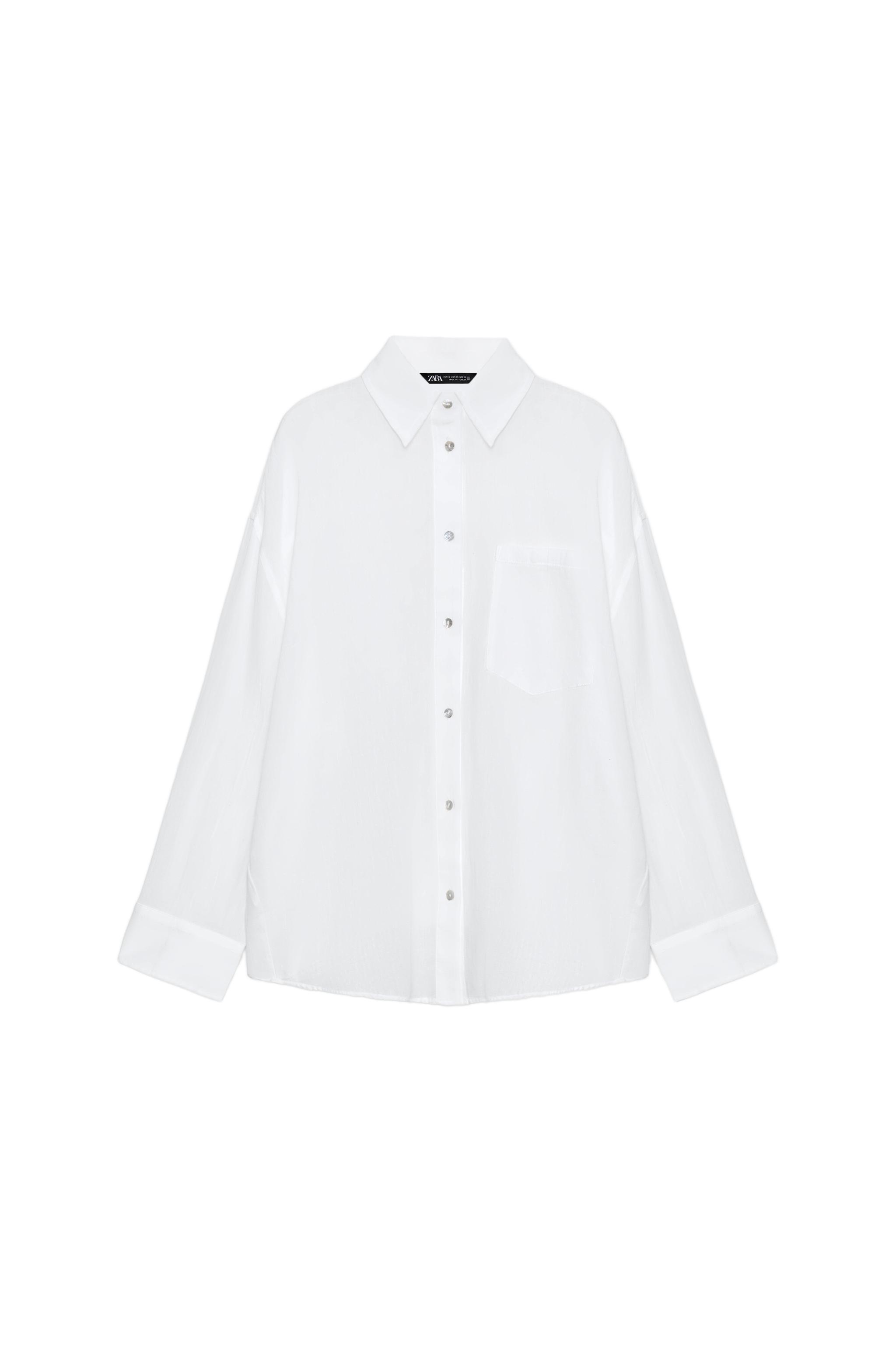 CAMISA GASA OVERSIZE BOLSILLO