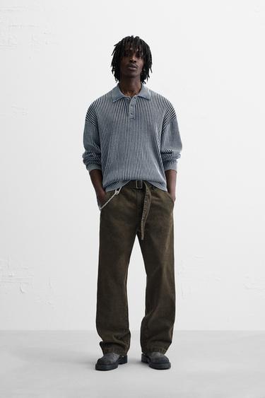 POLO PUNTO LAVADO - Índigo de Zara - Imagen 0