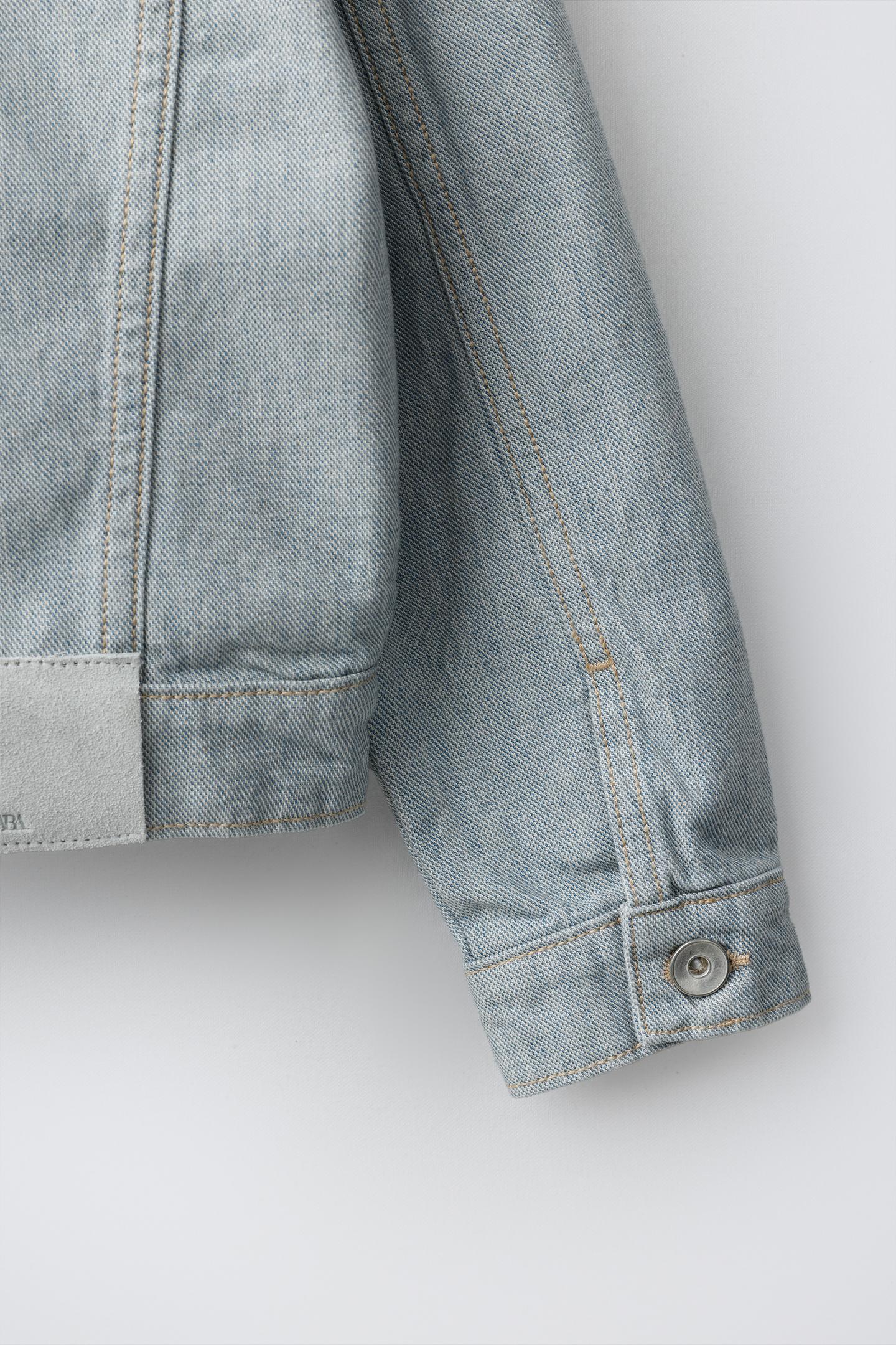 Детская куртка Zara Denim, цвет: Светлый синий — фото 5