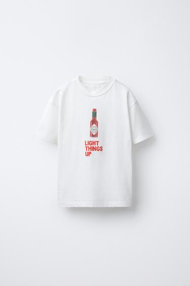 CAMISETA ESTAMPADO TABASCO ® - Blanco de Zara