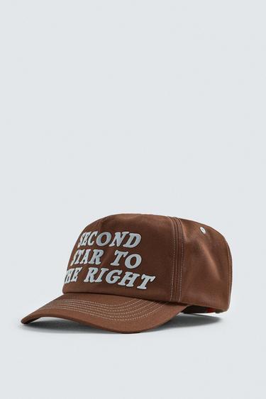 PETER PAN TEXT CAP HARRY LAMBERT FOR ZARA X DISNEY - Brown by Zara