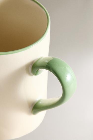 TASSE GRÈS TRÈFLE - Blanc / Vert de Zara - Image 2