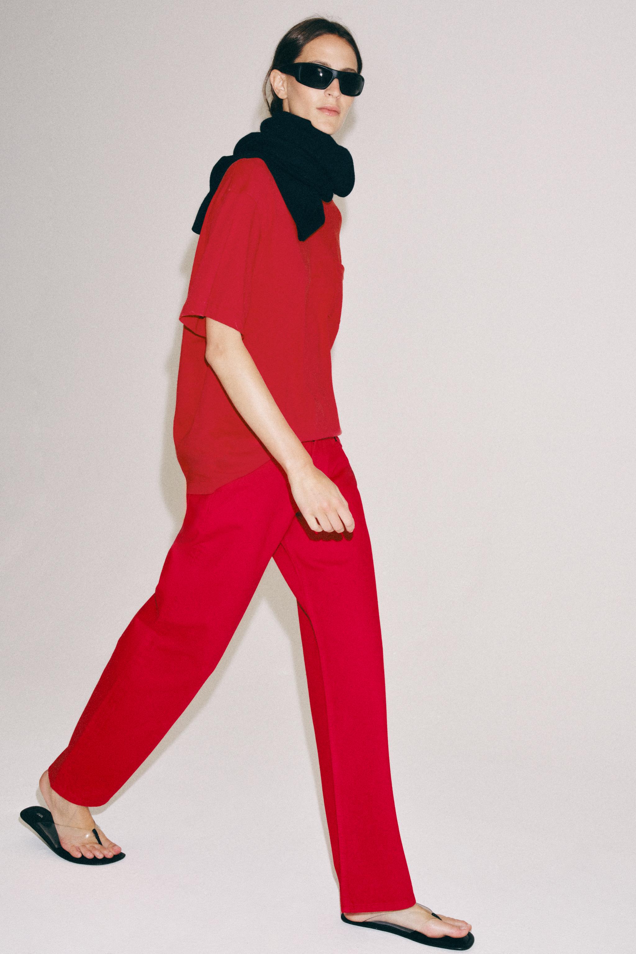 ZW COLLECTION MID-RISE STRAIGHT LEG JEANS