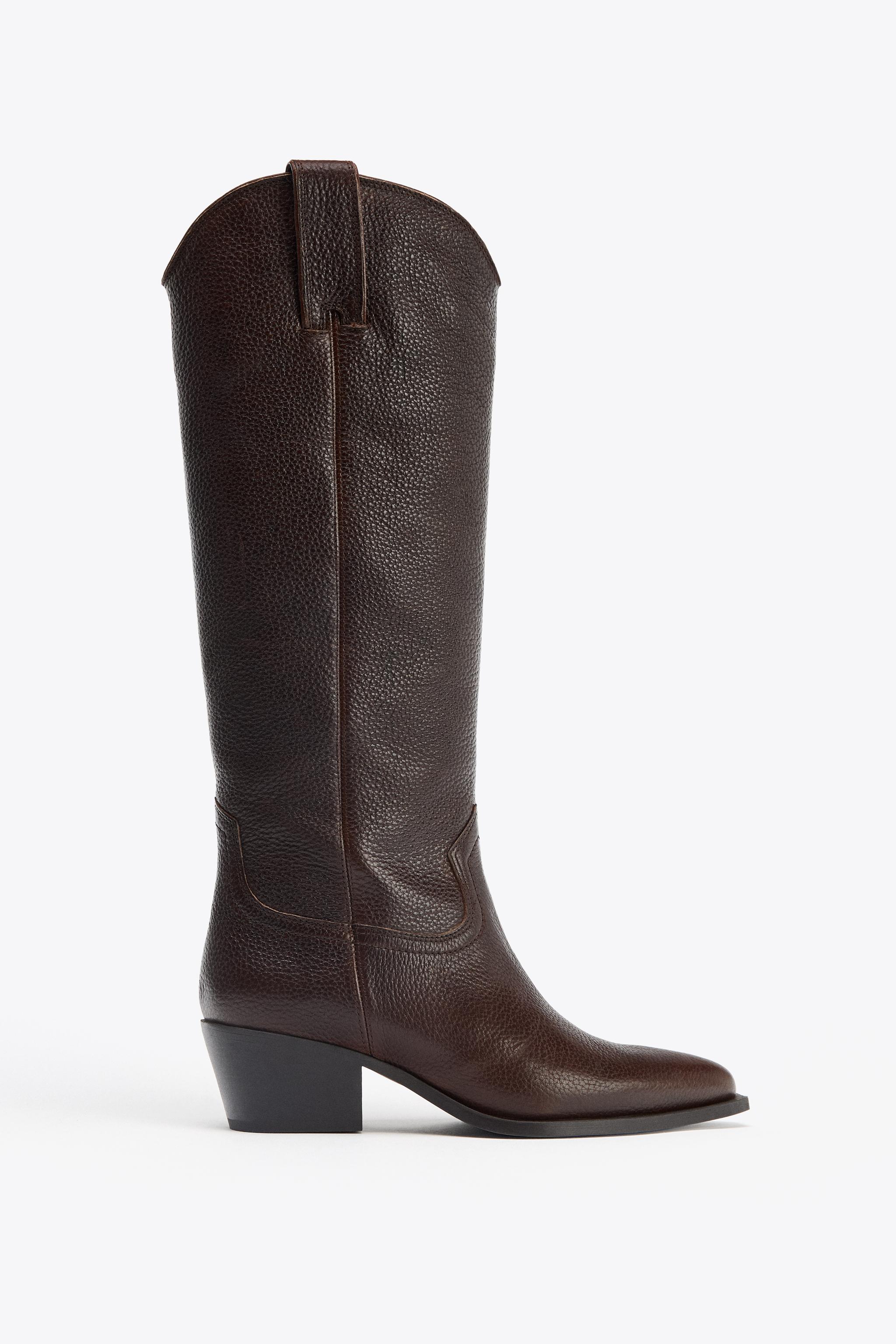 ☆ドイツ発*ZARA*新作*本革オーバーニーヒールブーツ☆ ニーハイブーツ - レディース | ZARA 日本