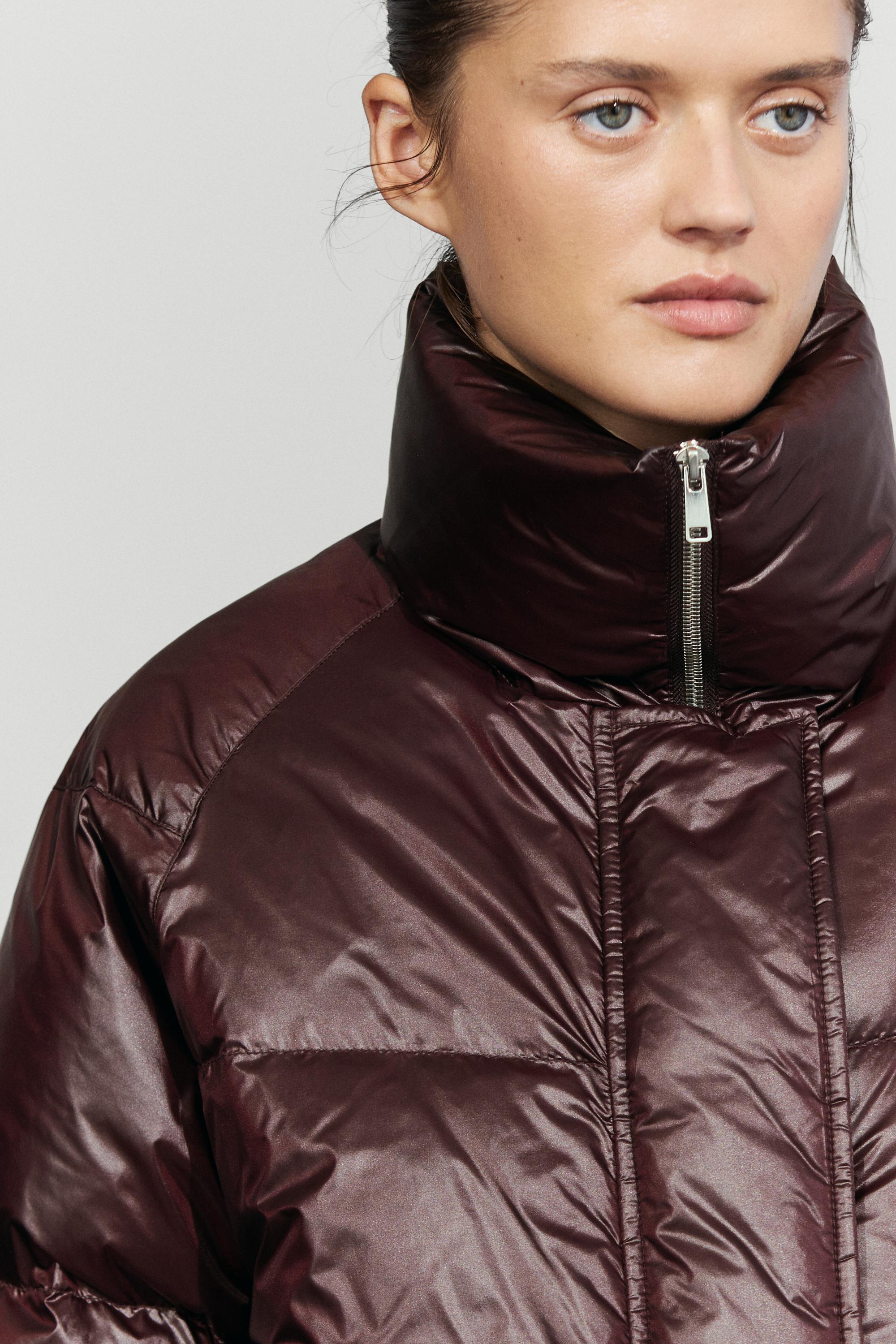 Shiny puffer jacket