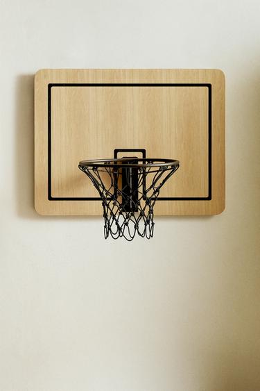 WOODEN WALL BASKETBALL HOOP - Brown by Zara - Image 5