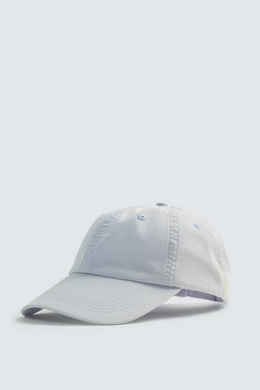 MŨ LƯỠI TRAI COTTON GIẶT MỀM - Xanh dương/tím oải hương từ Zara