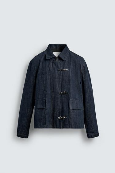 TOGGLE DENIM JACKET - Indigo by Zara
