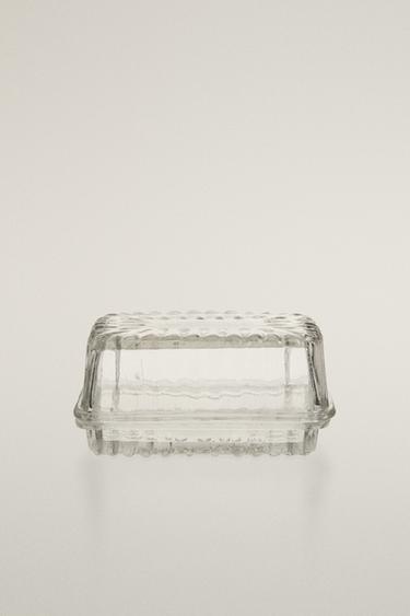 GLASS BUTTER DISH - Transparent by Zara - Image 0