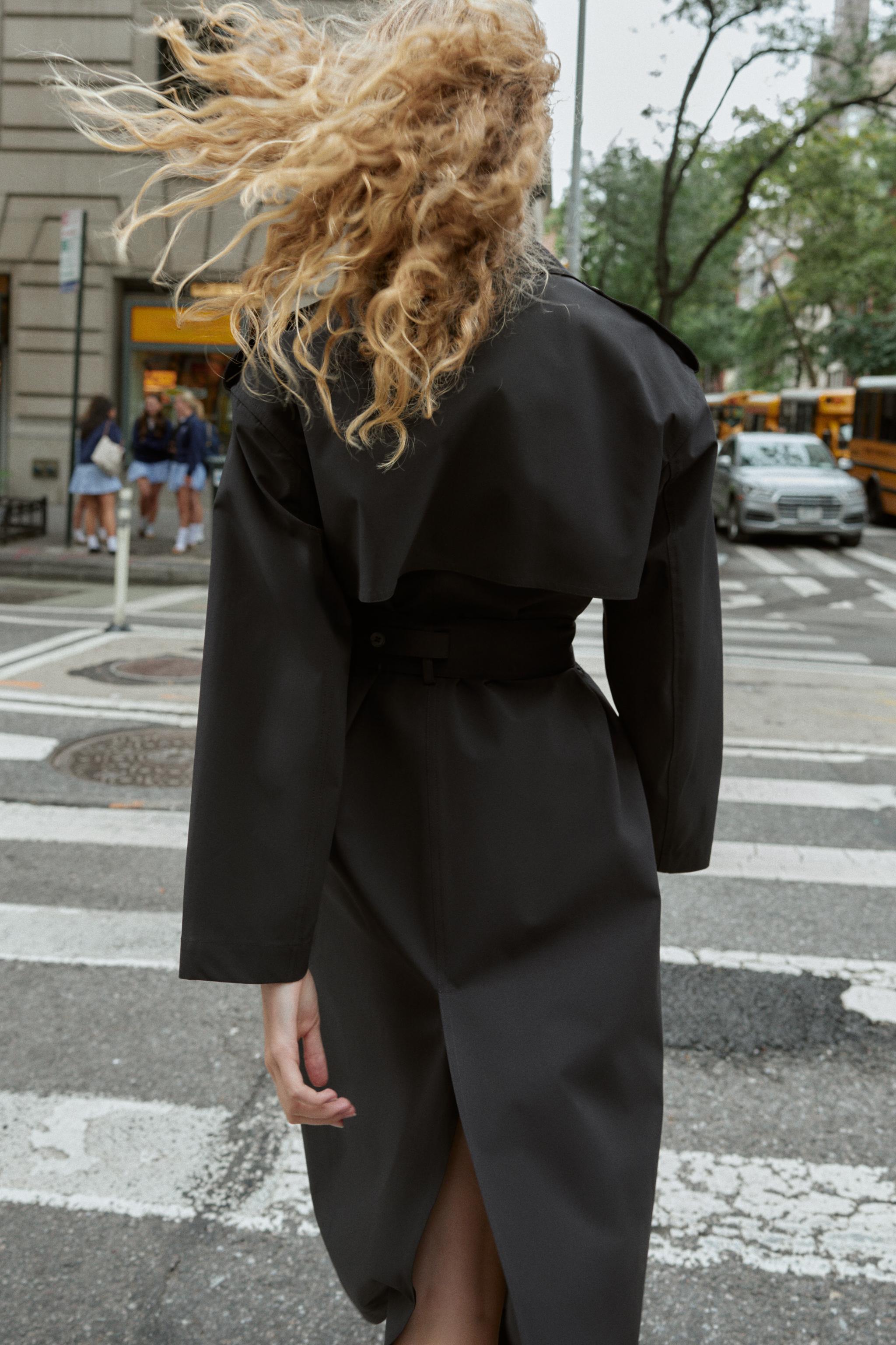 ZARA ウォーターレペント トレンチコート／L ZARA オーバーサイズ トレンチコート／L-XL ZARA ウォーターレペ