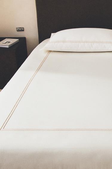 SATEEN DUVET COVER (300 THREAD COUNT) - Cava by Zara