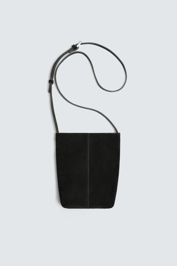 ZARA LEATHER CROSSBODY BAG