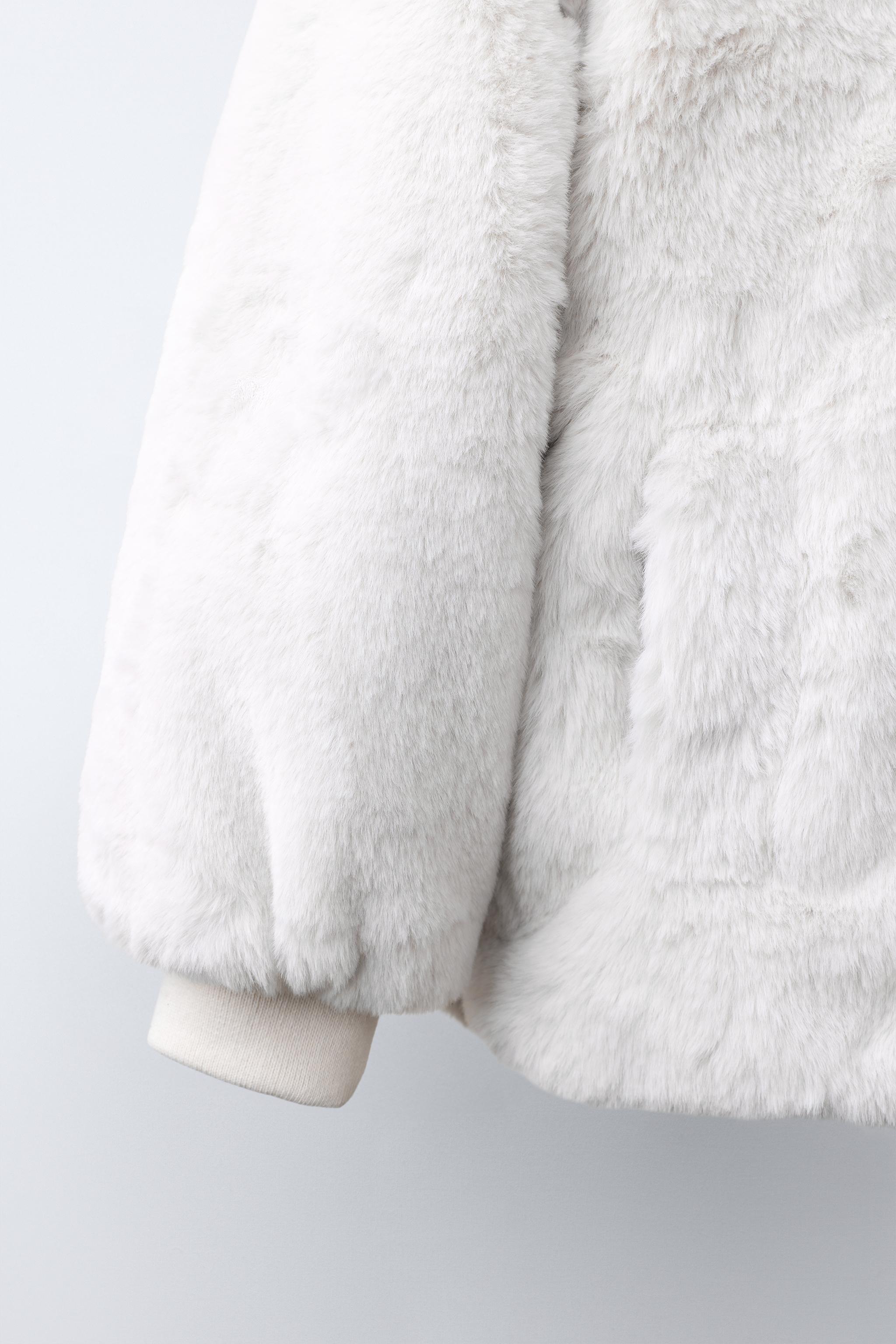 FAUX FUR HOODIE JACKET