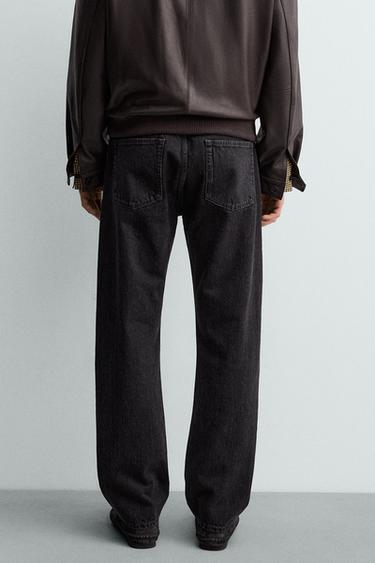 AARON LEVINE X ZARA STRAIGHT FIT JEANS - Charcoal by Zara - Image 2