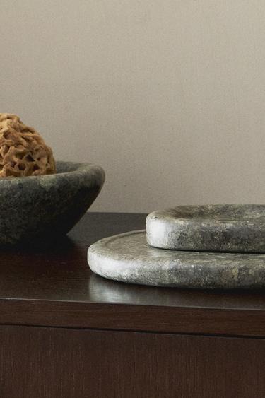 GREEN MARBLE BATHROOM ACCESSORIES - Grey marl by Zara