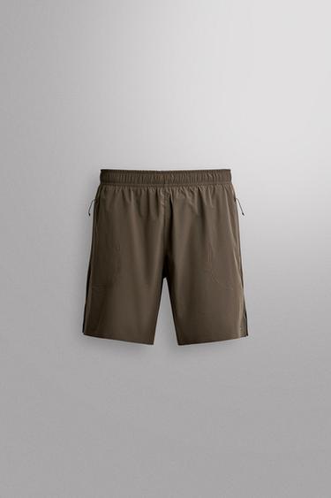 7" RUNNING SHORTS - Dark brown by Zara