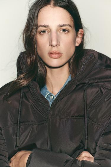 WATER AND WIND PROTECTION SHORT PADDED ANORAK - Brown by Zara - Image 5
