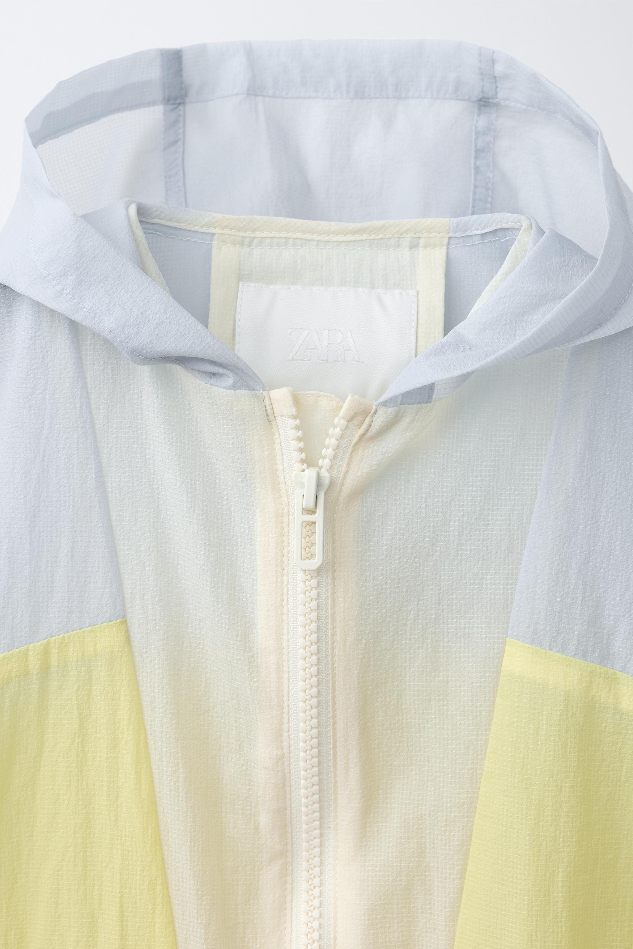 カラーブロックフーディレインコート - 単一 | ZARA Japan / 日本