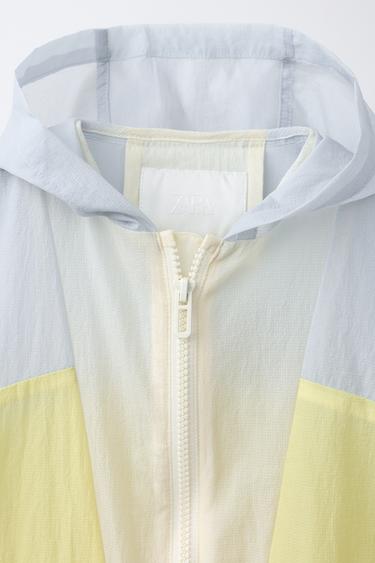 CIRÉ À CAPUCHE COULEUR BLOCK - unique de Zara - Image 2