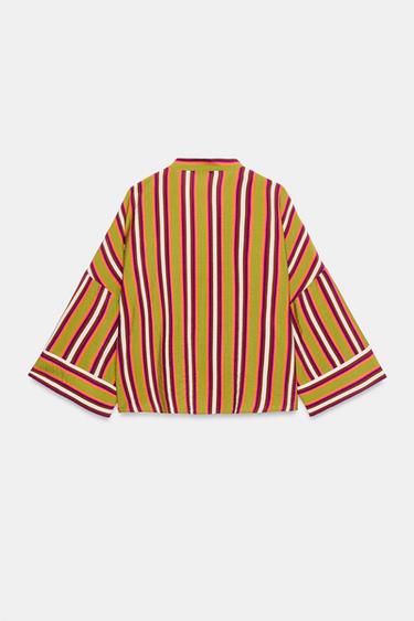 CHEMISE À RAYURES ALAMARES - Multicolore de Zara - Image 4