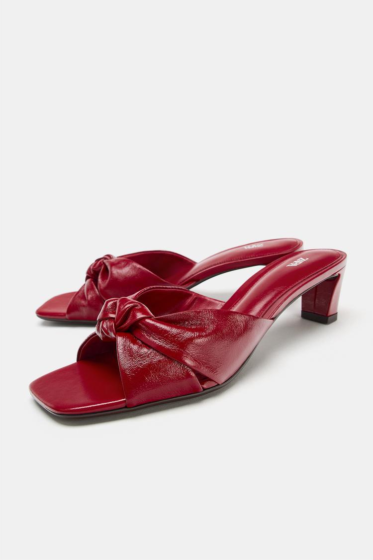 SANDALIAS MULE DE CUERO CON NUDO 3