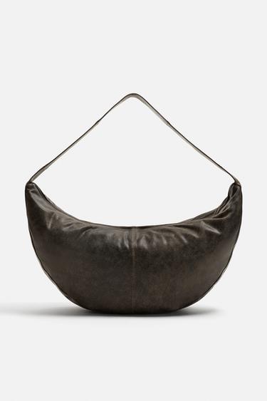 LEDERTASCHE MIT KNITTERLOOK - Schwarz von Zara - Bild 0