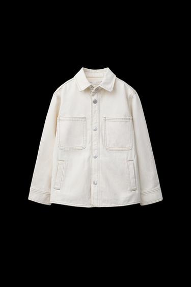 WORKER-OVERSHIRT ECRU - Cremefarben von Zara - Bild 0