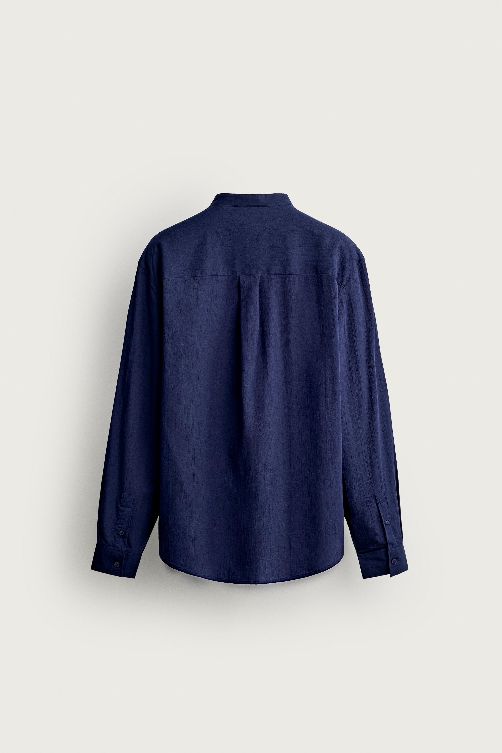 WRINKLED EFFECT POLO SHIRT