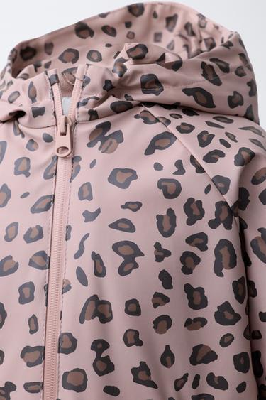 WATER-RESISTANT PRINTED RUBBERISED RAINCOAT - Pink by Zara - Image 4