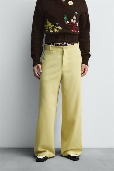 バギーフィットパンツ HARRY LAMBERT FOR ZARA X DISNEYイエローZaraのバギーフィットパンツ HARRY LAMBERT FOR ZARA X DISNEY - イエロー