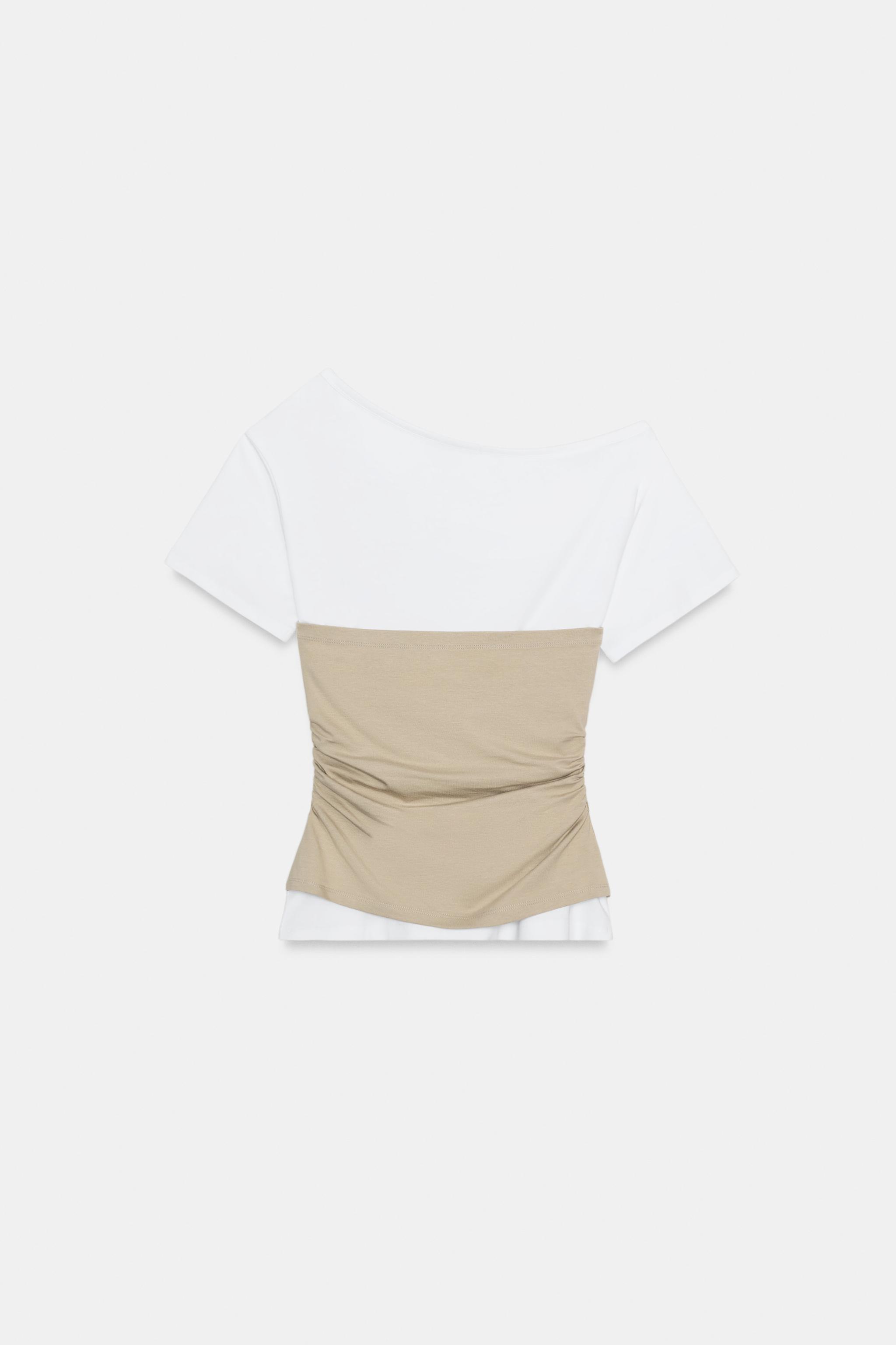 TOP ASYMÉTRIQUE À PLIS