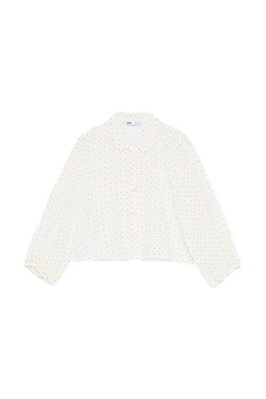 FLORAL ORGANZA BLOUSE